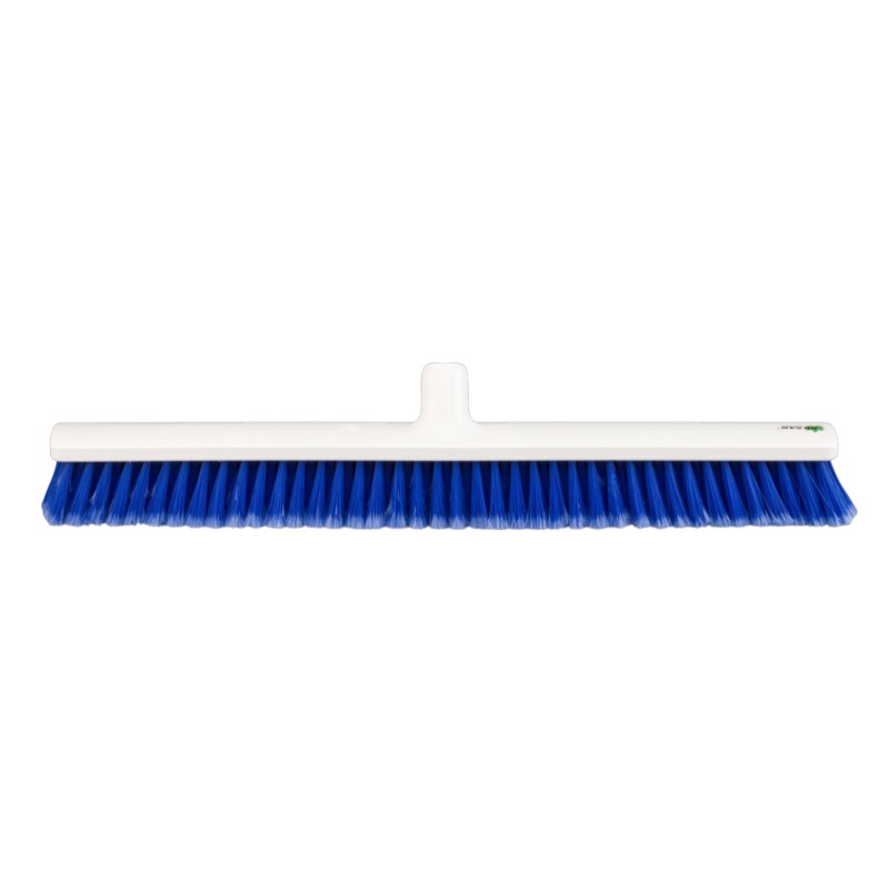 HACCP-bezem - Rilsan® bloemenpatroon - Blauw - 60 cm